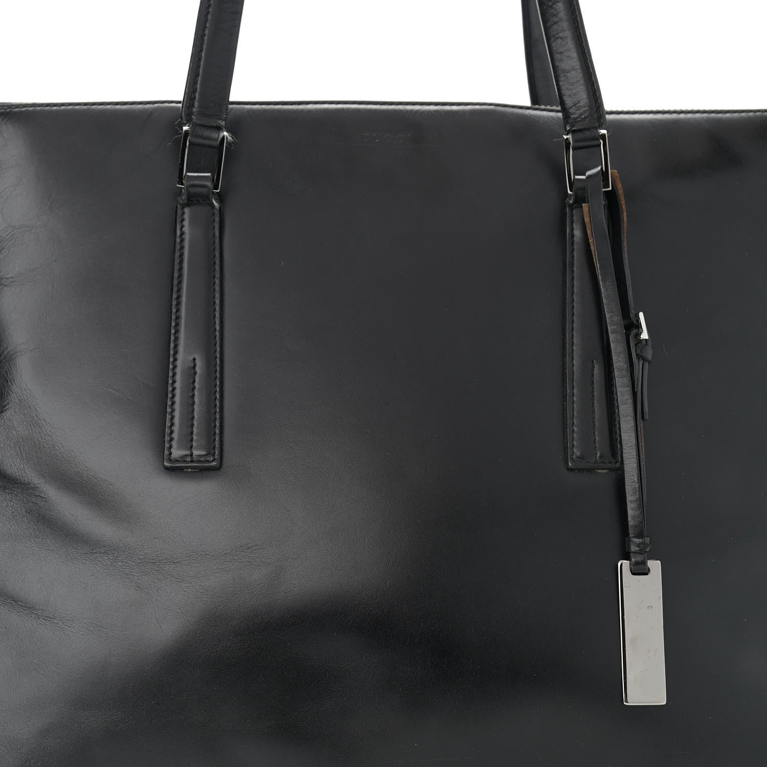 Gucci Calfskin Tote Black 8 of 18