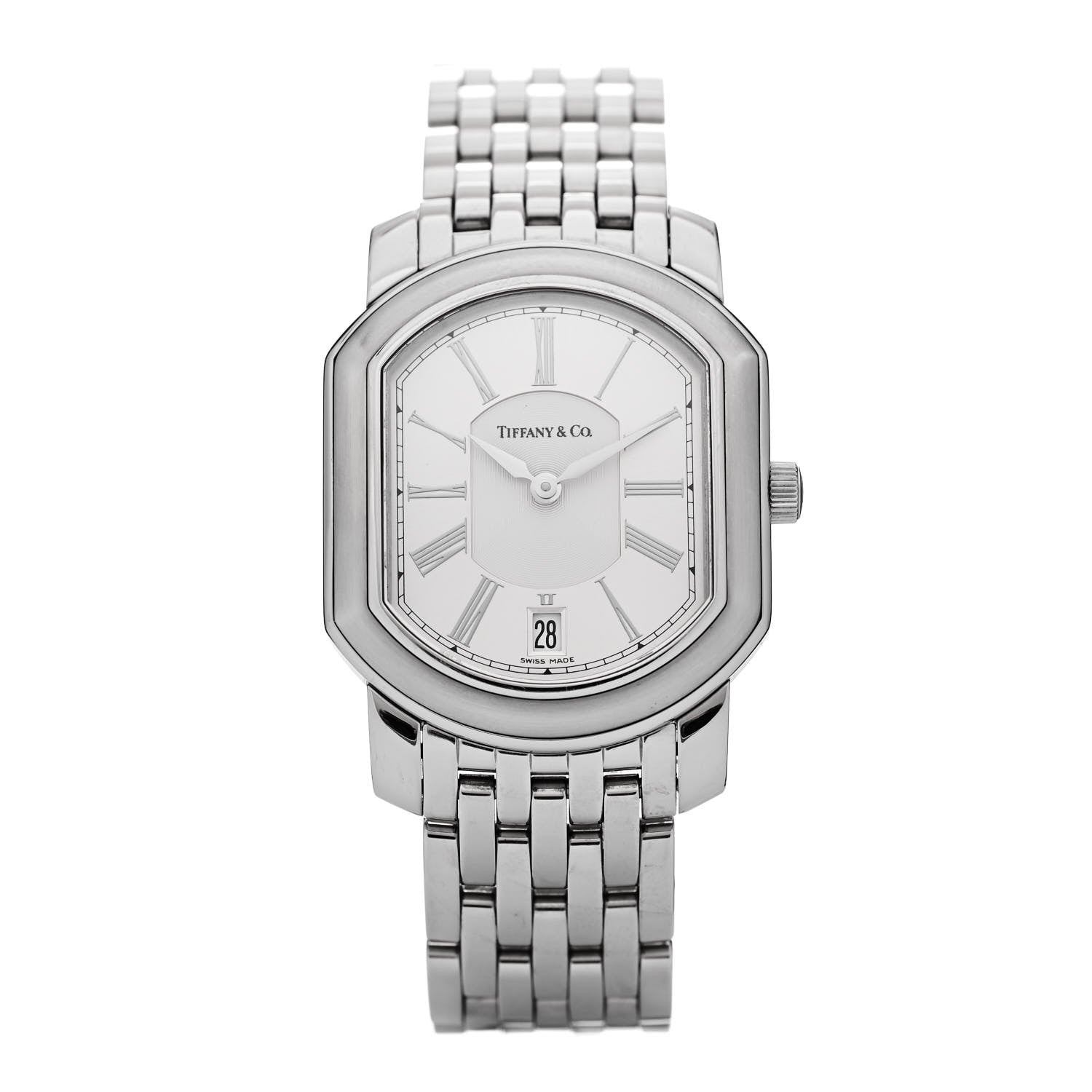 Tiffany Stainless Steel 32mm Mark Coupe Resonator Quartz Watch 1 of 4