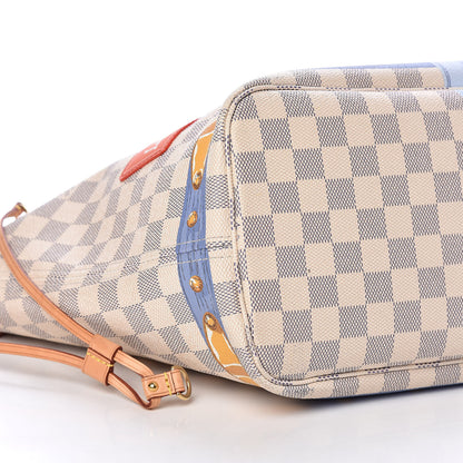 Louis Vuitton Damier Azur Summer Trunks Neo Neverfull MM 9 of 15