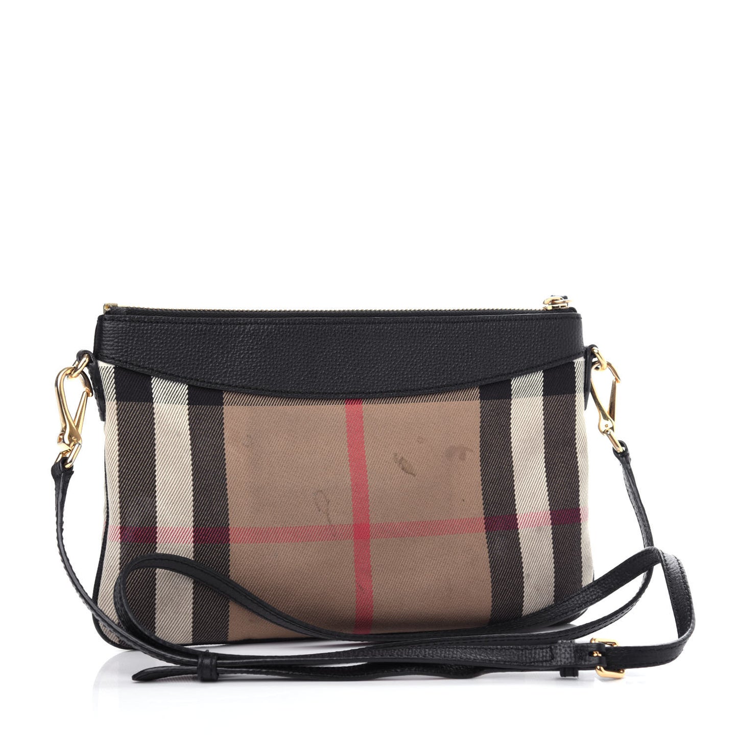 House Check Derby Peyton Crossbody Clutch Bag Black
