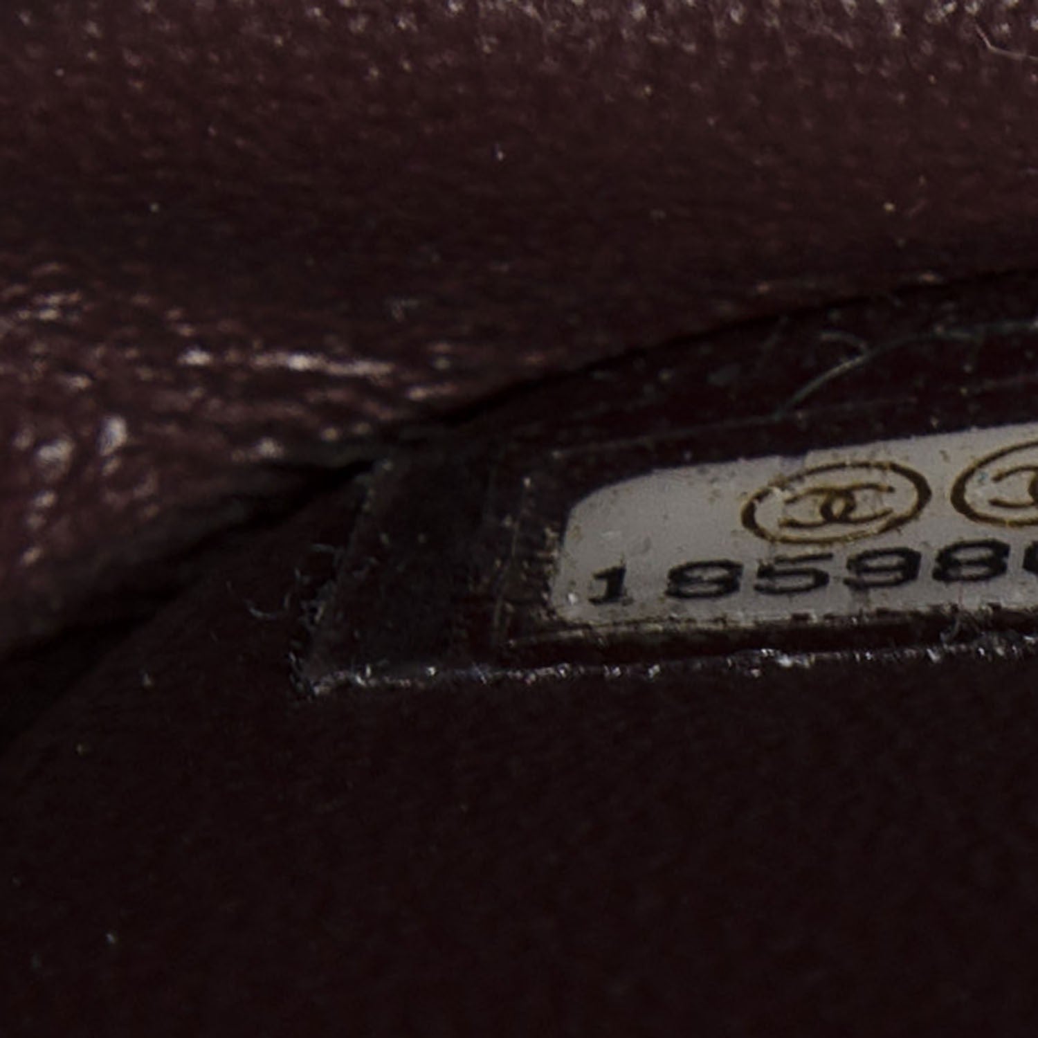 Chanel Lambskin Quilted Medium Diamond CC Flap Burgundy 8 of 8