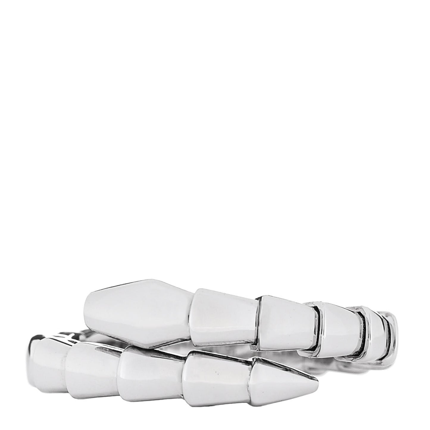 18K White Gold Serpenti Viper Ring XL