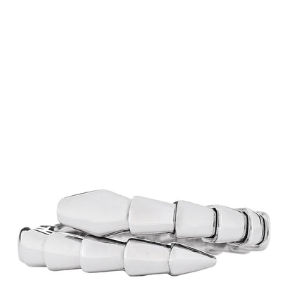 Bulgari 18K White Gold Serpenti Viper Ring XL 1 of 5