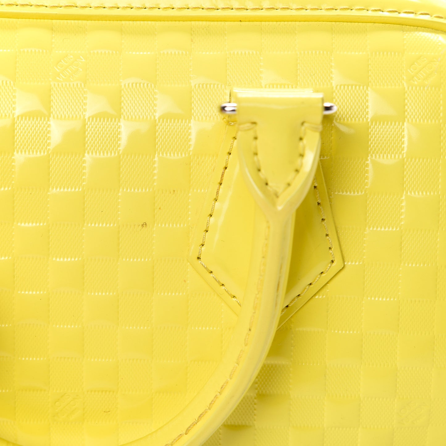 Damier Facette Speedy Cube PM Yellow