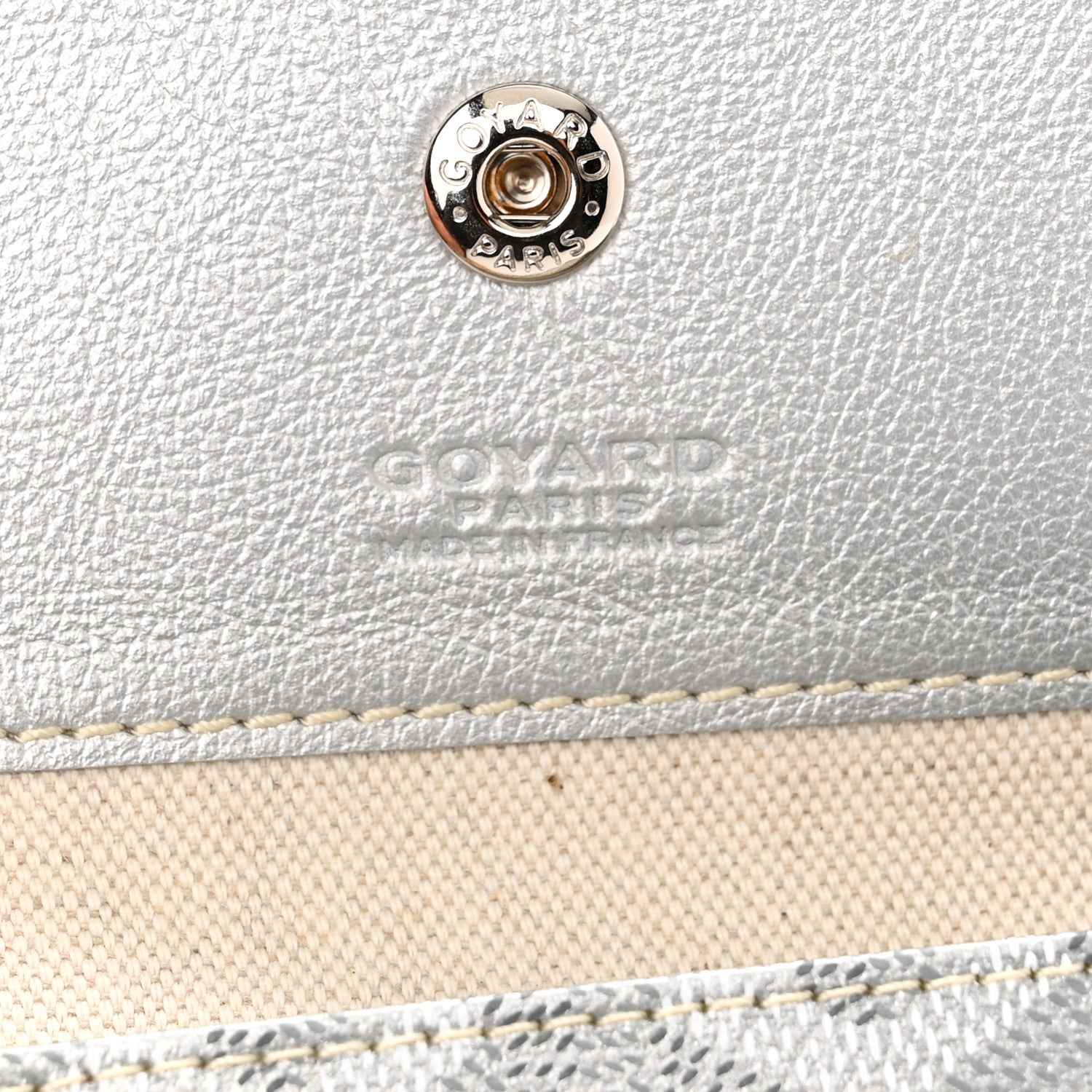 Goyard Goyardine Precious Metals Saint Louis GM Silver 6 of 10