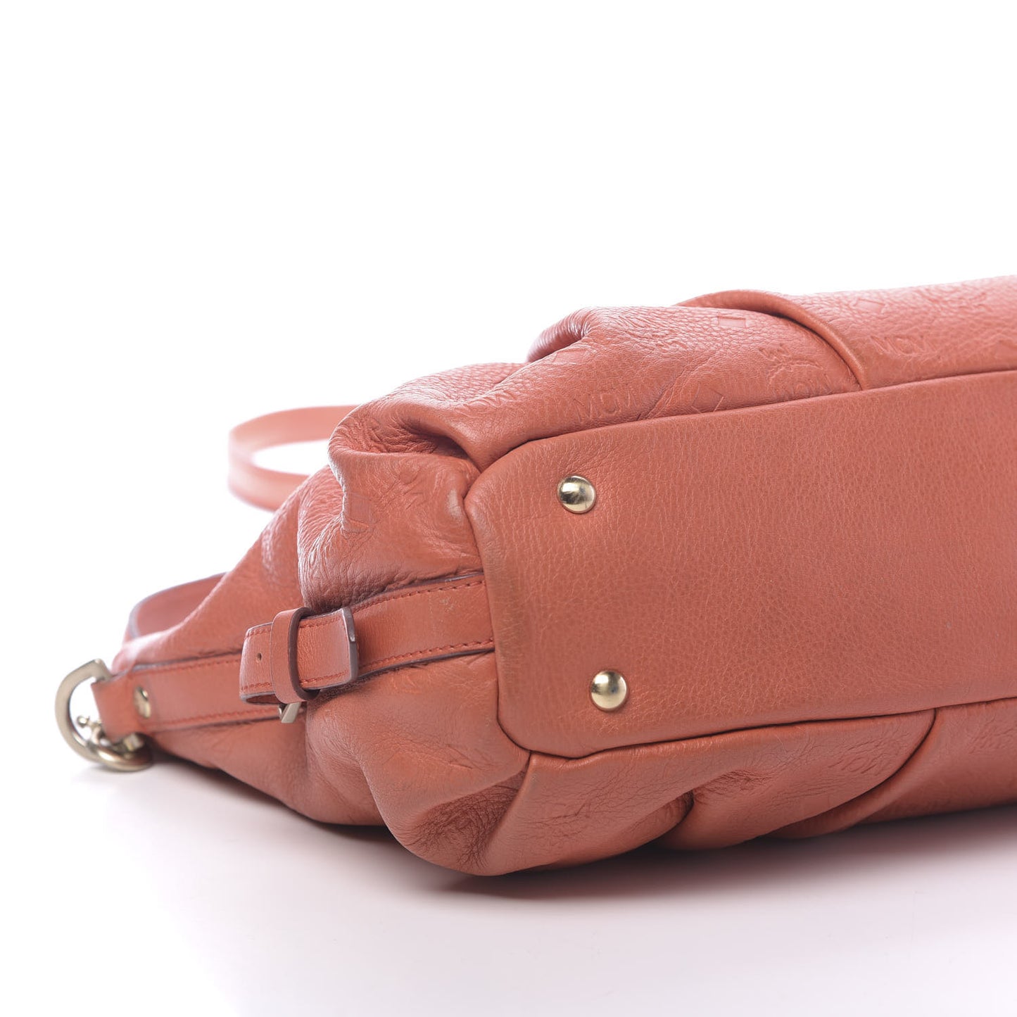 Calfskin Ottomar Monogram Tote Hot Coral