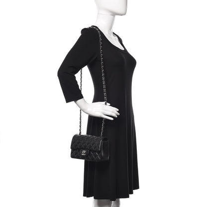 Chanel Lambskin Quilted Mini Rectangular Flap Black 2 of 10
