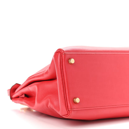 Hermes Gulliver Kelly Retourne 32 Rouge Vif 5 of 11