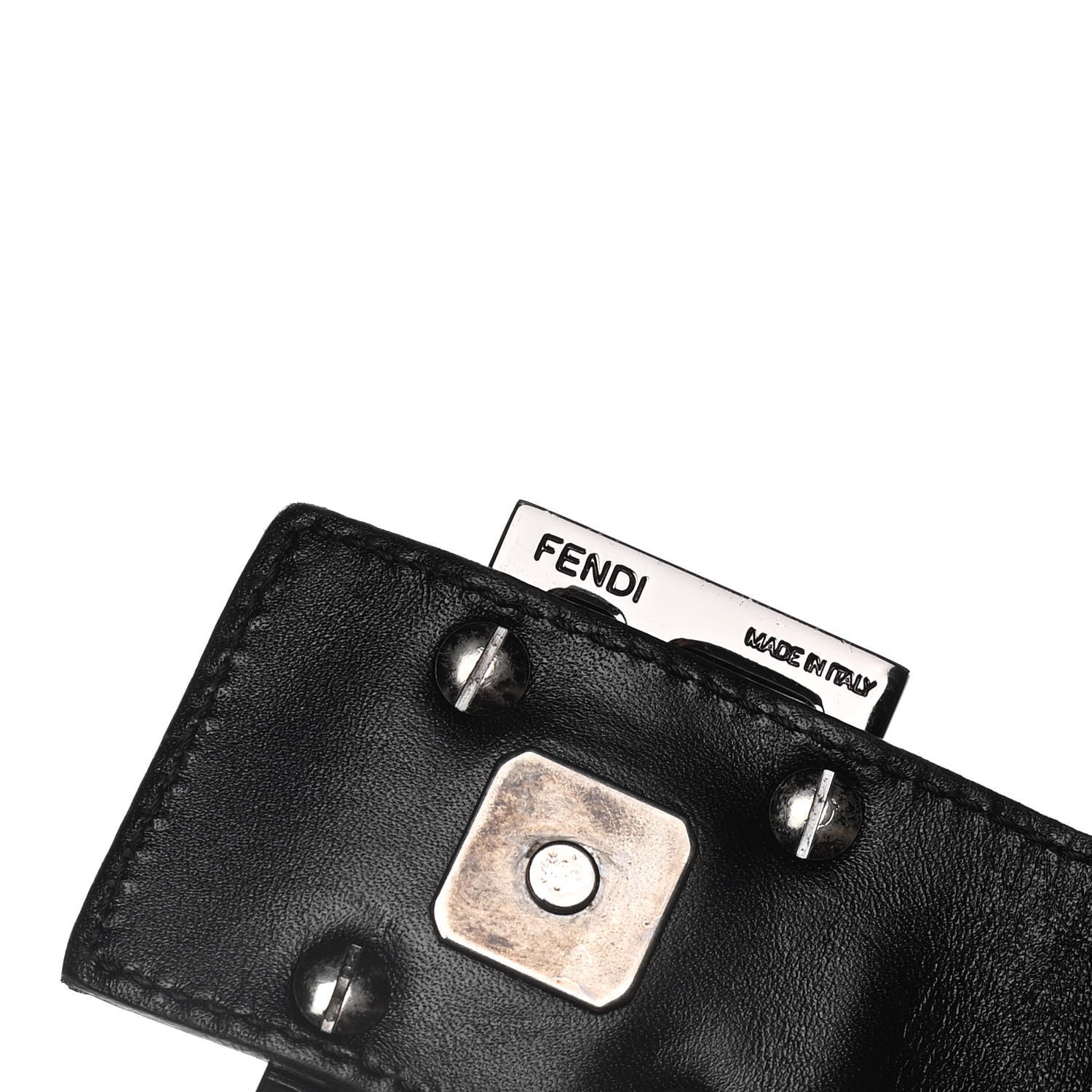 Fendi Zucchino Vitello Hobo Beige Black 10 of 16