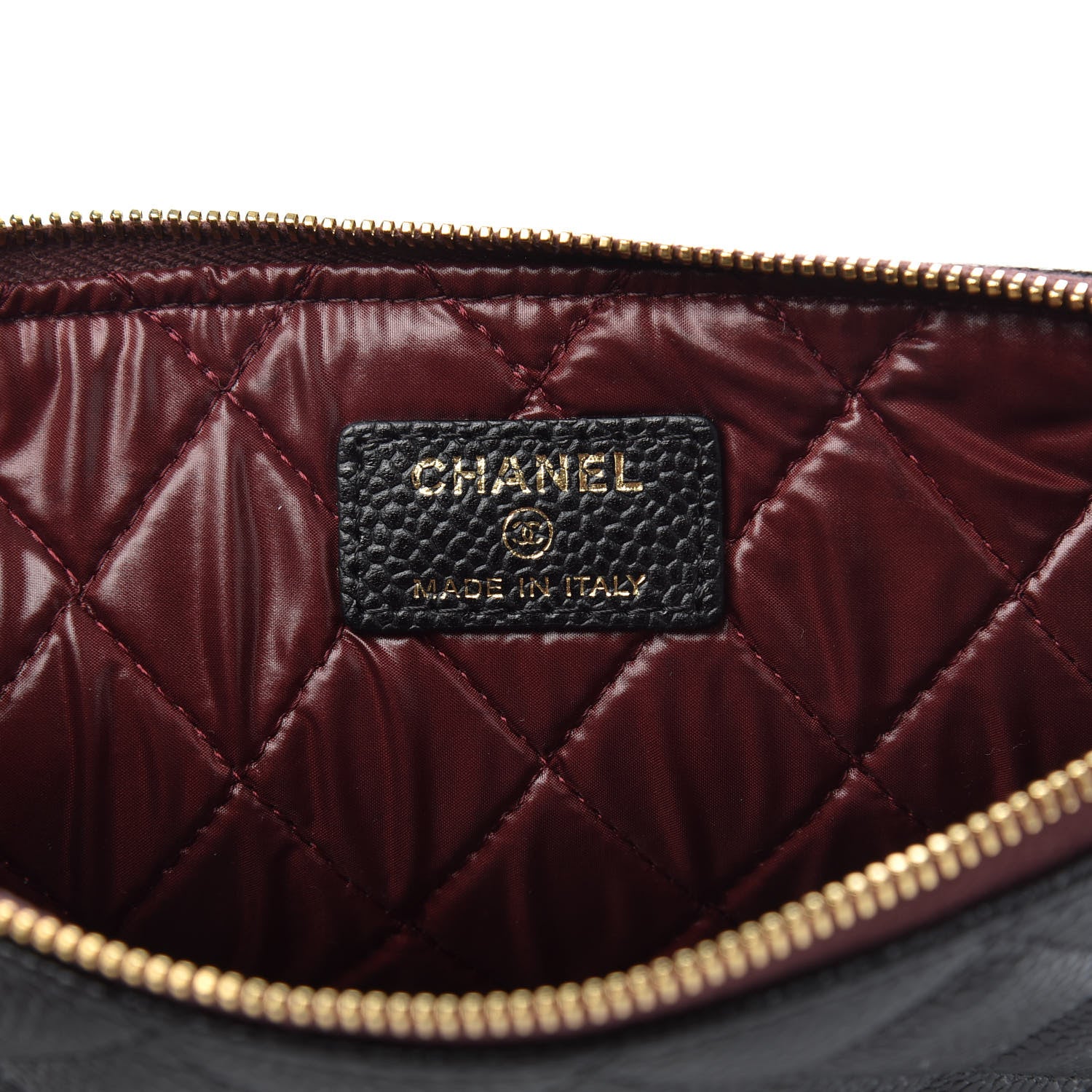 Chanel Caviar Quilted Medium Cosmetic Case Black 6 of 8