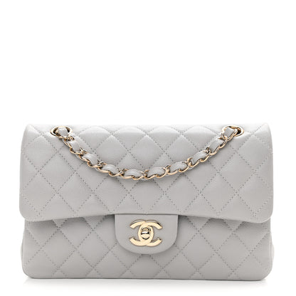 Chanel Caviar Quilted Small Double Flap Grey 1 of 8