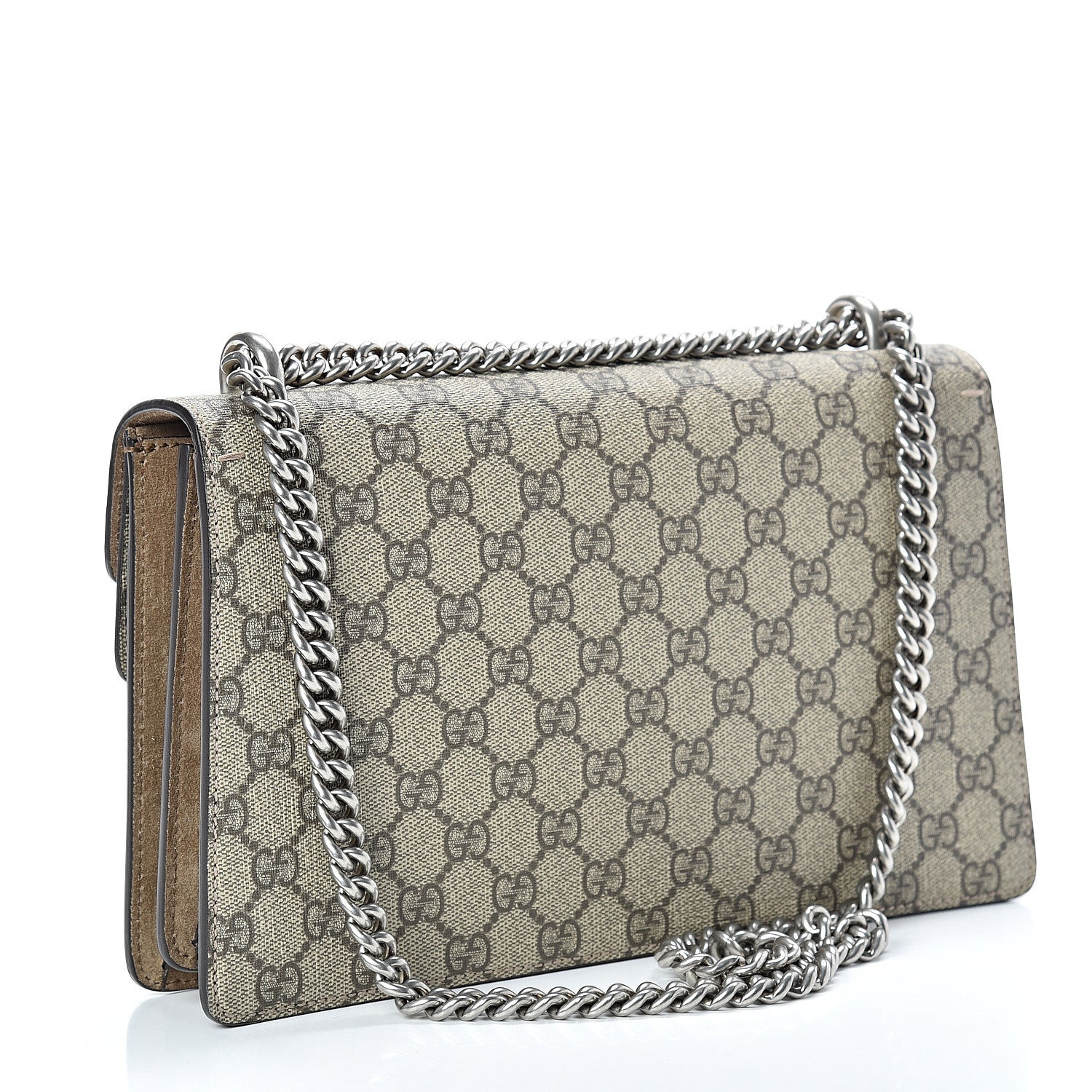 Gucci GG Supreme Monogram Small Dionysus Shoulder Bag Taupe 2 of 16