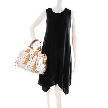 Louis Vuitton Monogram Multicolor Speedy 30 White 2 of 13