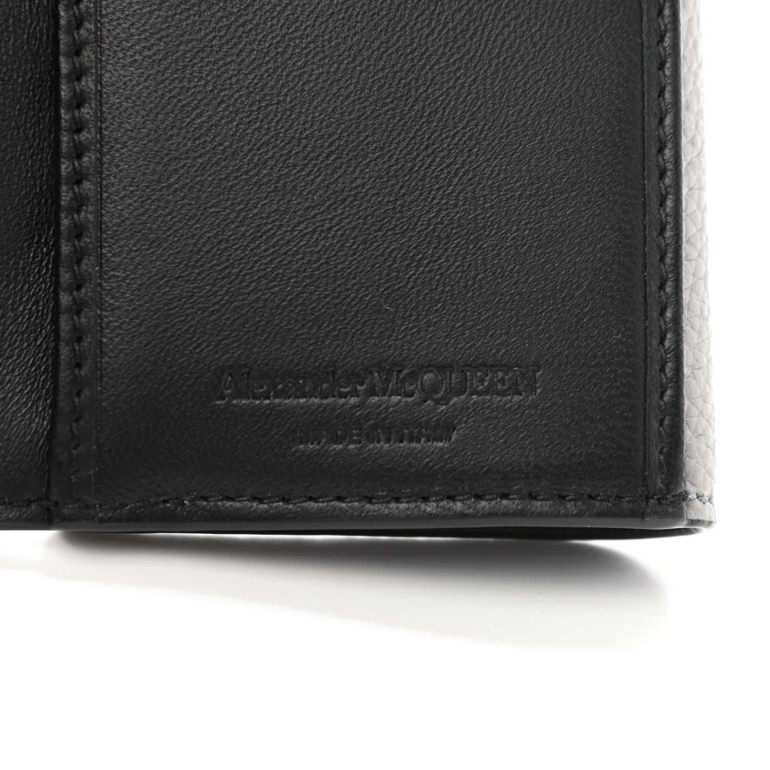 Alexander McQueen Calfskin Skull Continental Wallet Grey 7 of 8