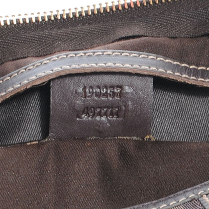 Gucci Monogram Vintage Web Small Boston Ebony 7 of 7