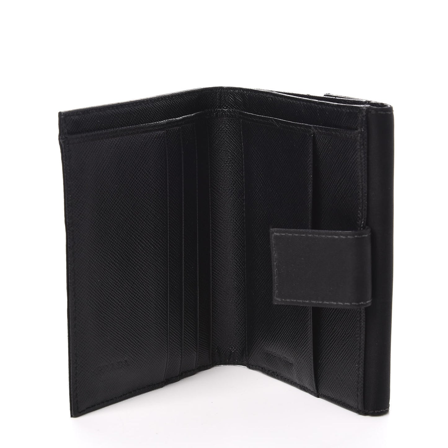 Tessuto Nylon French Wallet Black
