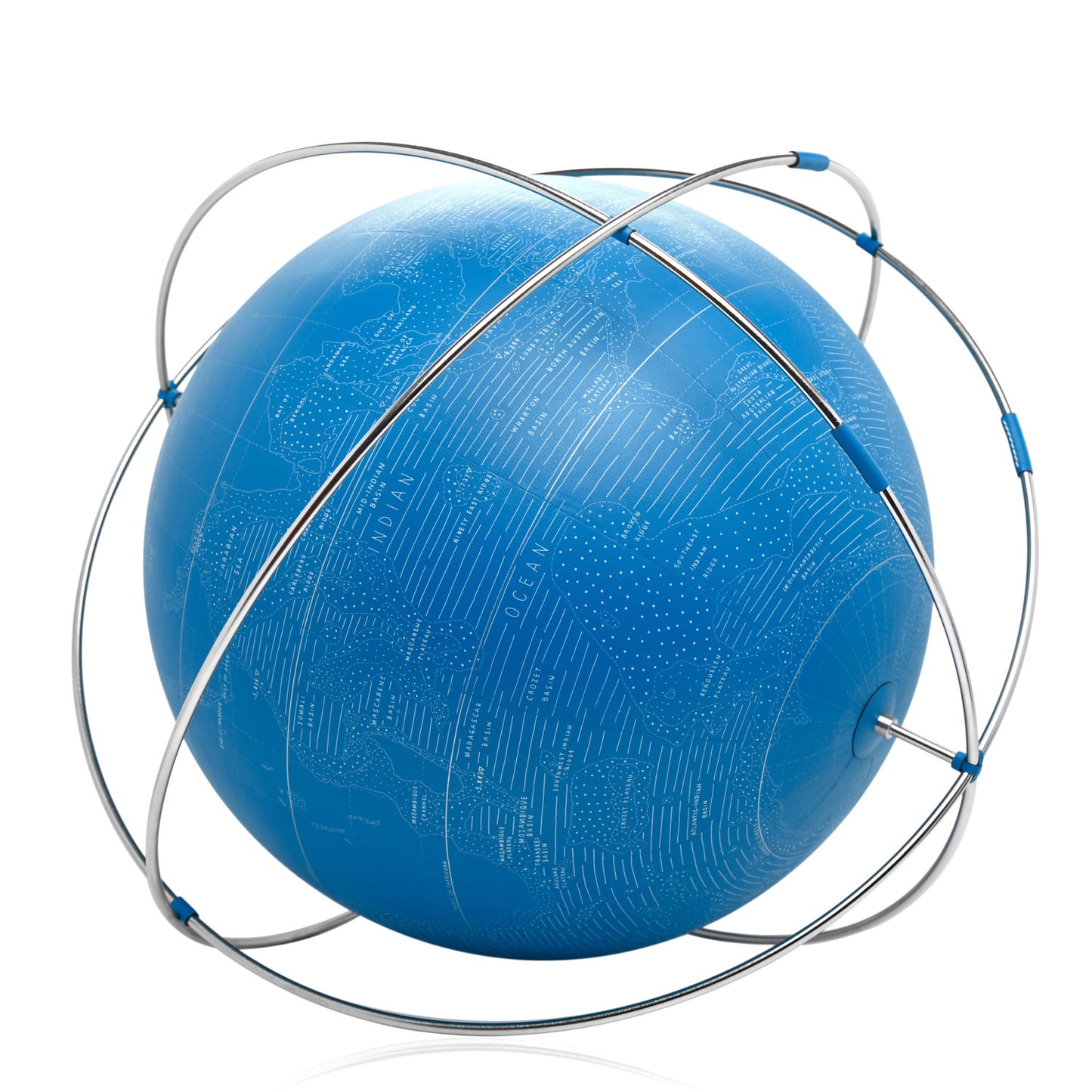 Swift Stainless Steel Reliefs Marins Nereus 24 Globe Bleu Hydra