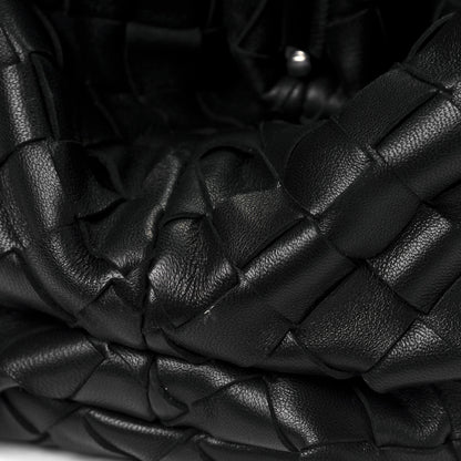 Bottega Veneta Nappa Maxi Intreccio The Pouch Oversized Clutch Black 5 of 5