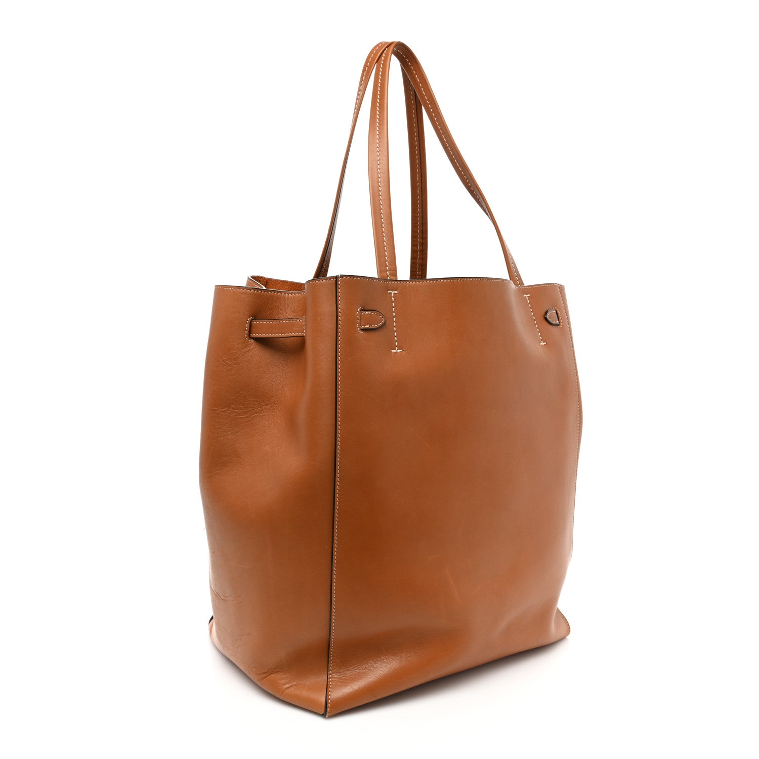 Celine Smooth Calfskin Medium Belt Cabas Phantom Brown 3 of 15