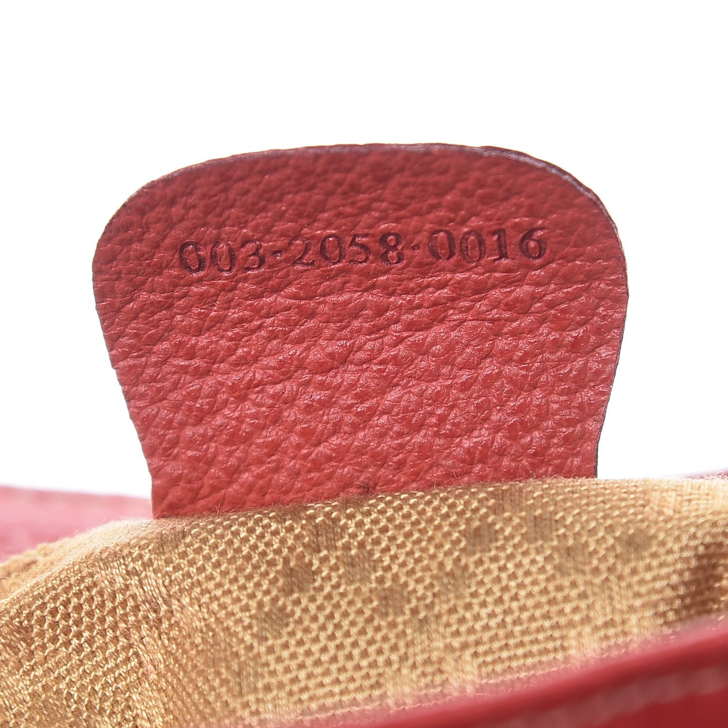 Suede Bamboo Backpack Red