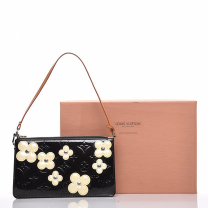 Louis Vuitton Vernis Lexington Fleurs Pochette Black 8 of 8