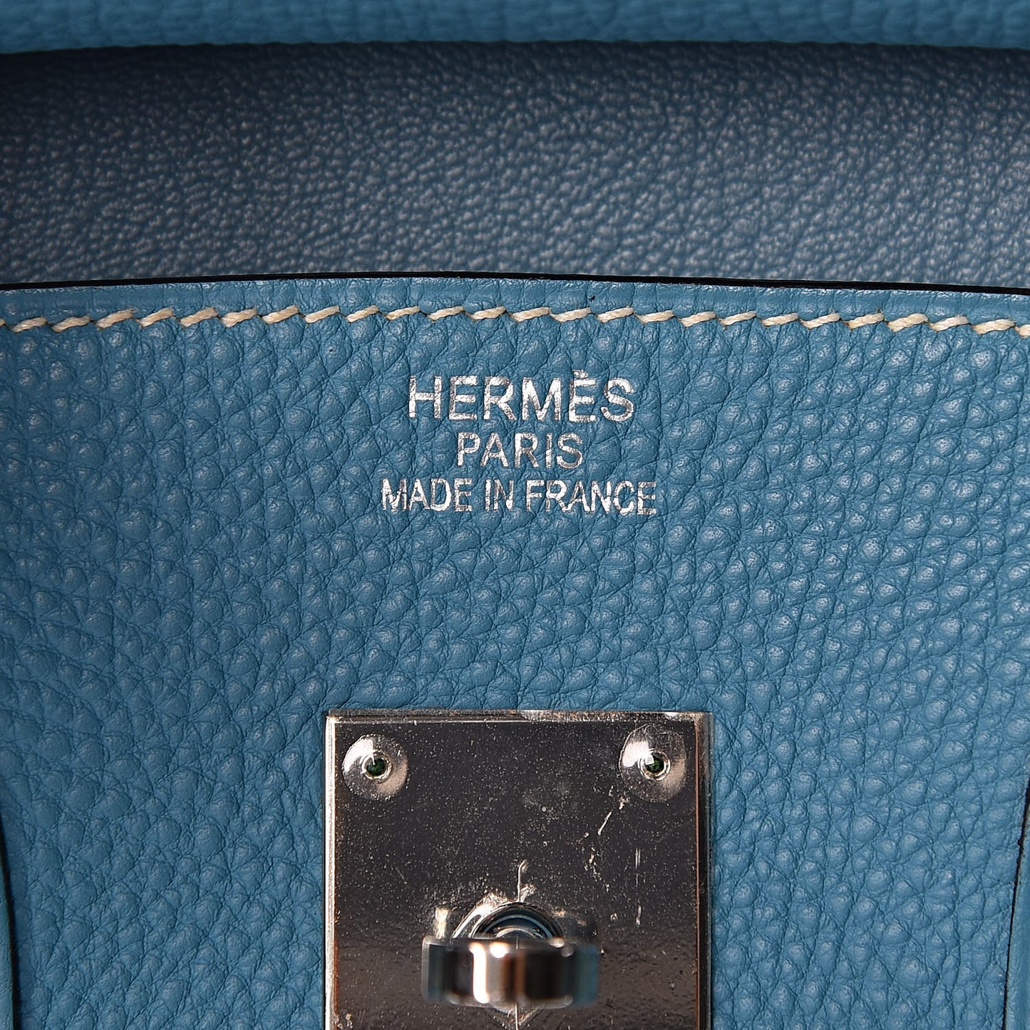 Togo Birkin 35 Blue Jean