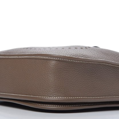 Hermes Taurillon Clemence Evelyne III PM Etoupe 7 of 11