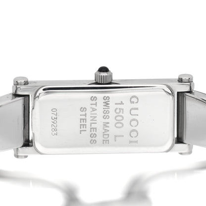 Gucci Stainless Steel 12mm 1500L Horsebit Quartz Watch Black 4 of 5