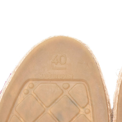 Chanel Toile Sequin CC Espadrilles 40 Pink Dark Pink 8 of 13