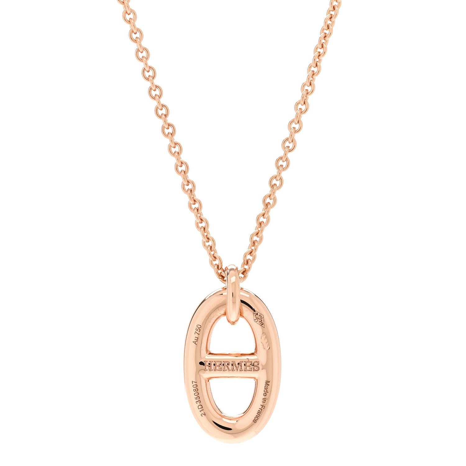 Hermes 18K Rose Gold PM Farandole Pendant Necklace 4 of 5