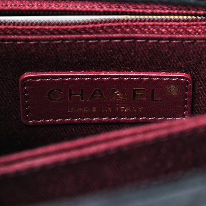 Chanel Velvet Crystal Quilted Extra Mini Coco Handle Flap Black 7 of 8