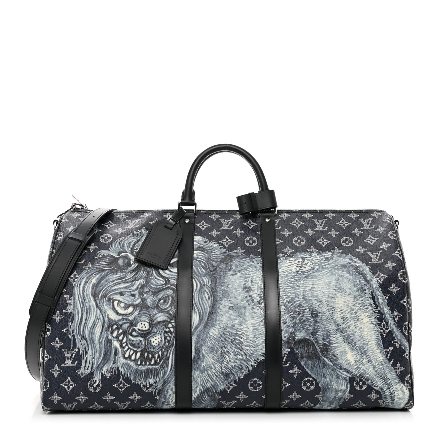 Savane Monogram Lion Chapman Keepall Bandouliere 55 Encre