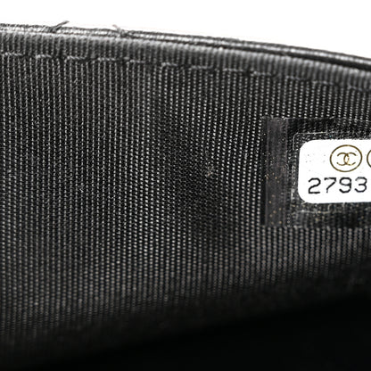 Chanel Lambskin Quilted Front Pocket Clutch With Chain Black 7 of 12