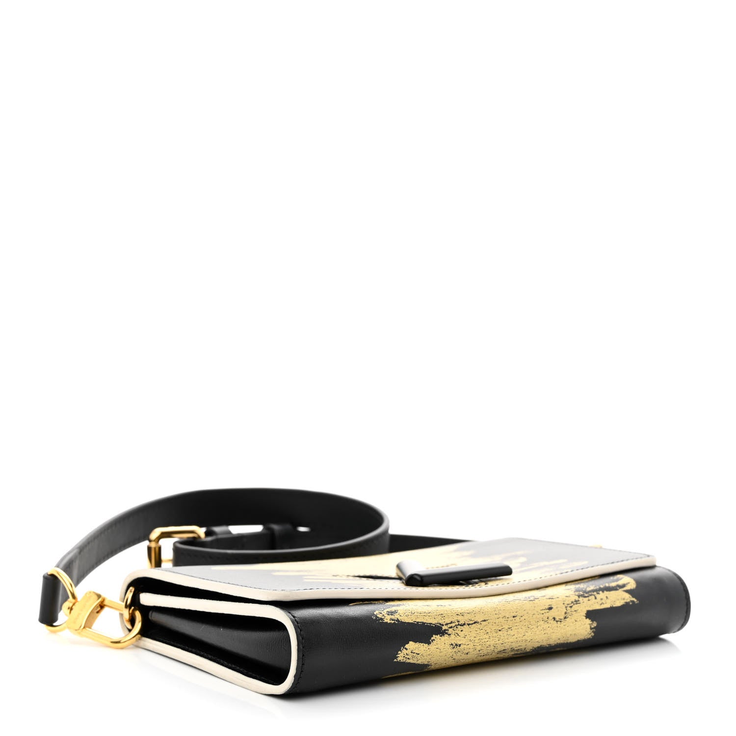Louis Vuitton Calfskin Twist Chain Wallet Light Gold 4 of 9