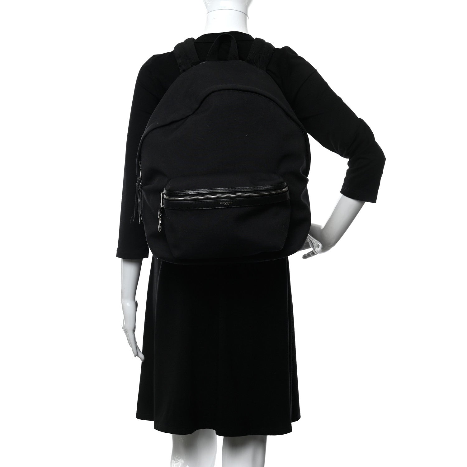 Saint Laurent Nylon Classic Hunting Backpack Black 2 of 11