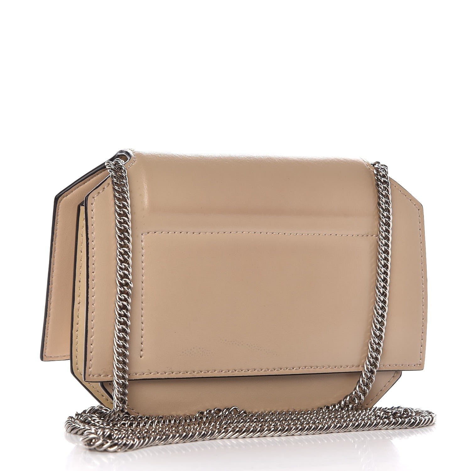 Givenchy Calfskin Bow Cut Chain Wallet Beige 3 of 10