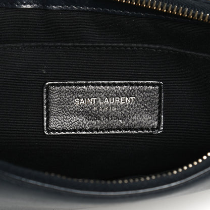 Saint Laurent Calfskin Teen Monogram Crossbody Bag Blue 6 of 12