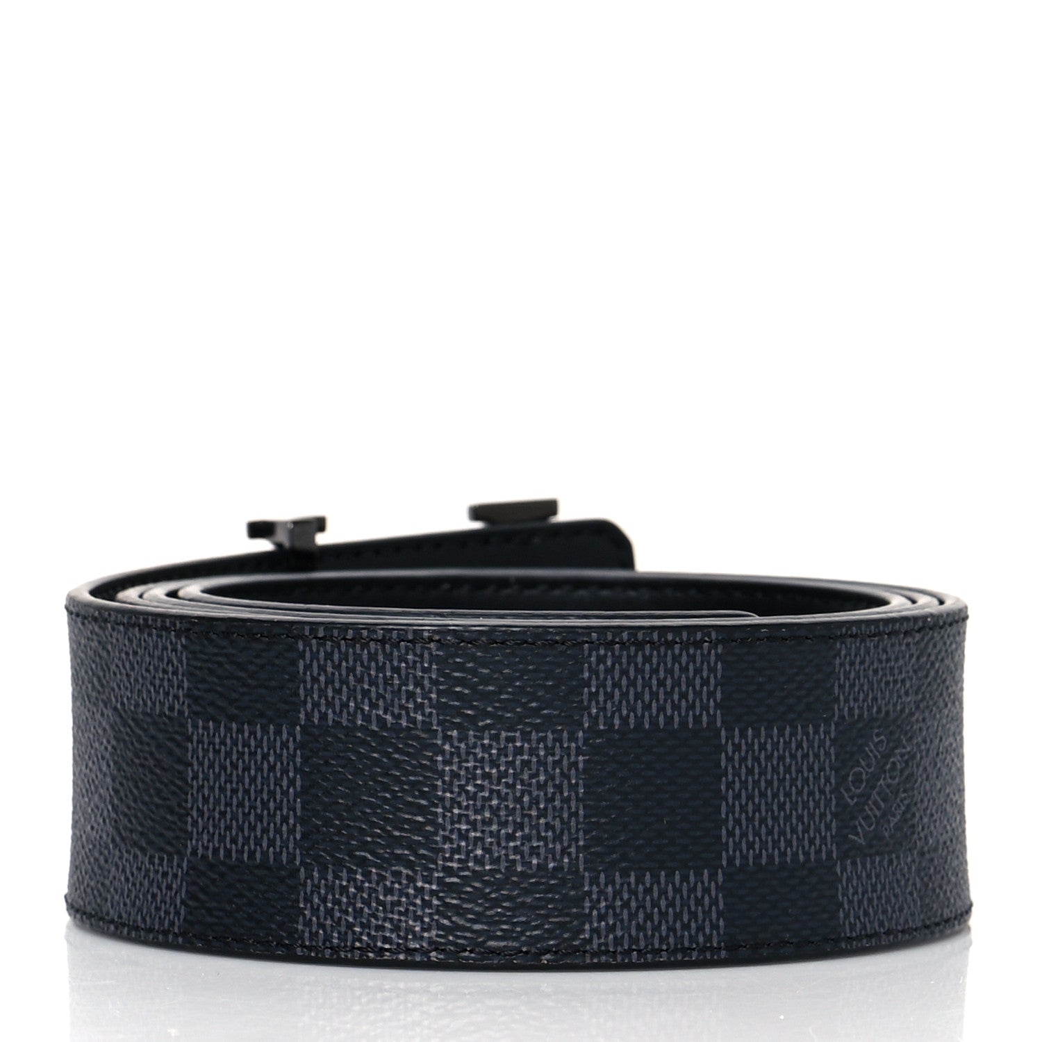 Louis Vuitton Damier Graphite 40mm LV Initiales Belt 95 38 2 of 6