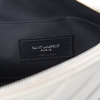 Saint Laurent Lambskin Matelasse Cosmetic Case Ivory 5 of 6