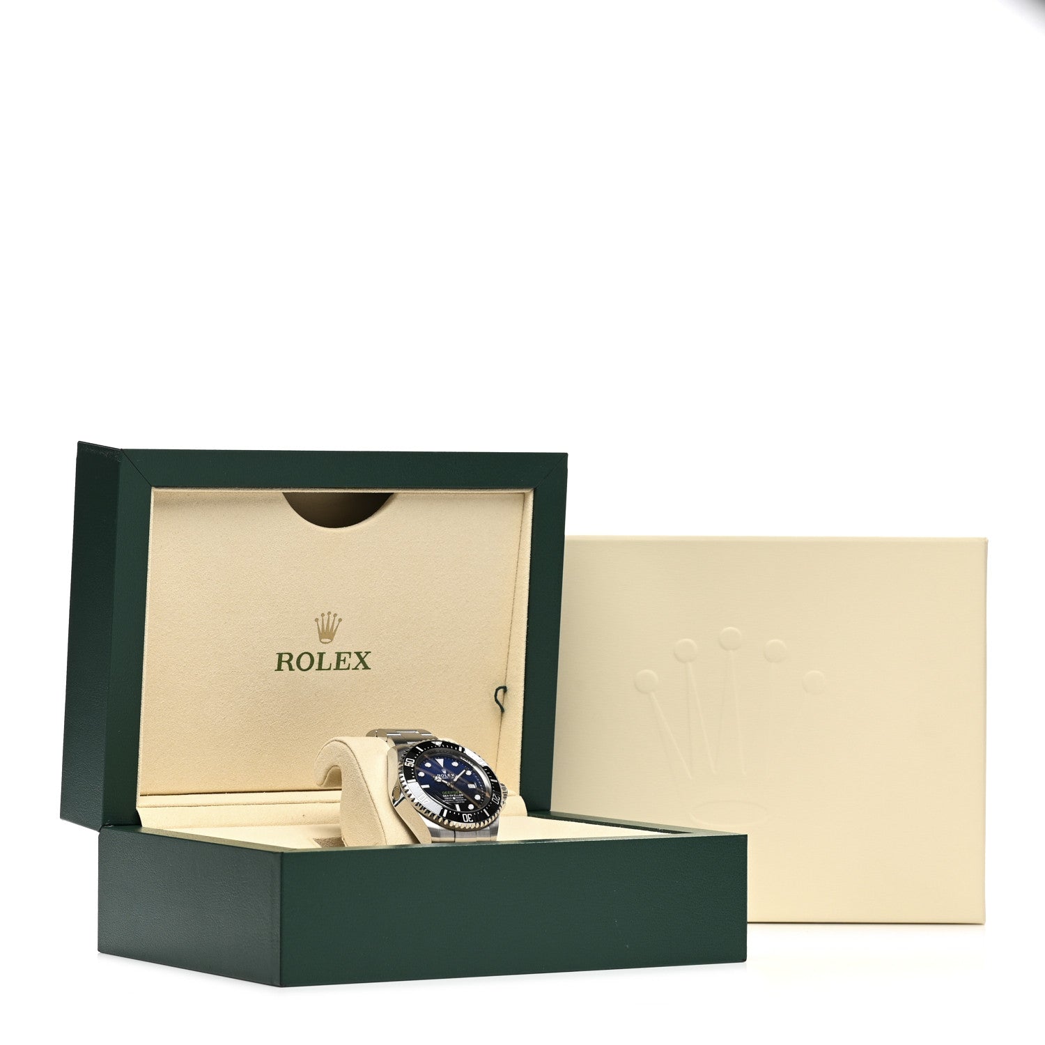 Rolex Stainless Steel 44mm Oyster Perpetual Date Sea-Dweller Deepsea James Cameron Watch Blue 126660 5 of 5