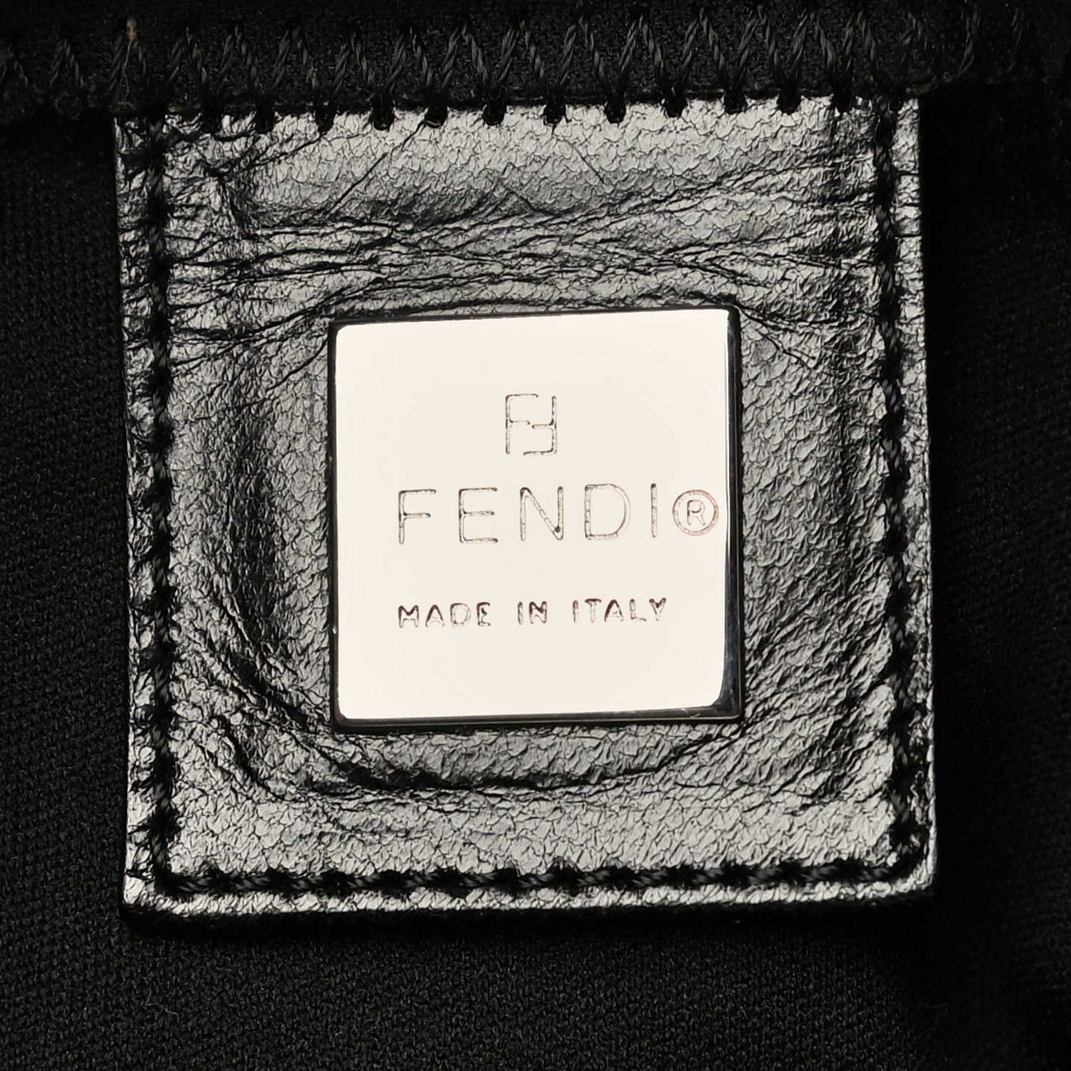 Fendi Neoprene Shoulder Bag Black 7 of 15