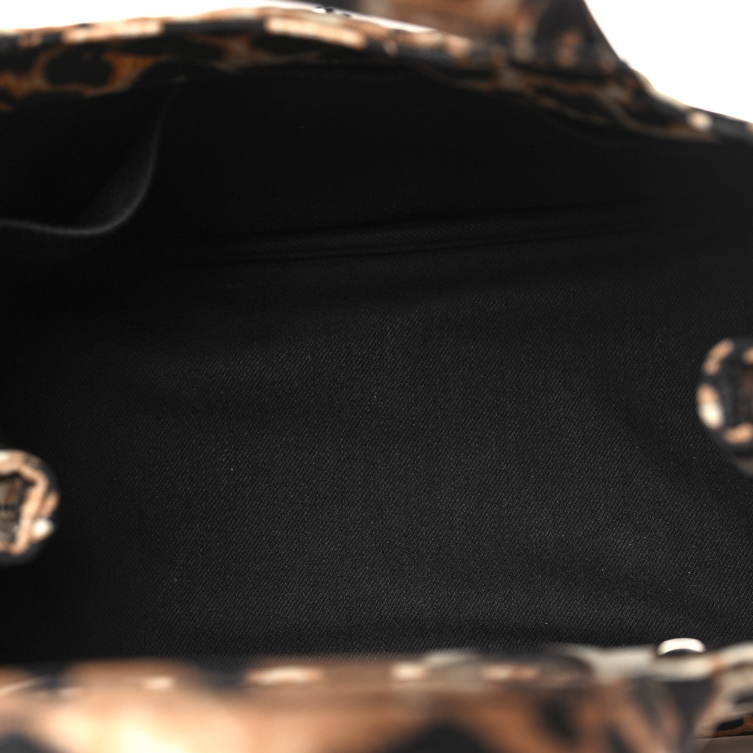 Prada Canapa Stampada Leopard Small Tote Avorio 5 of 9