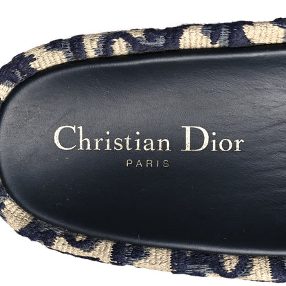 Christian Dior Oblique D-Way Platform Slide Sandals 39 Deep Blue 8 of 8