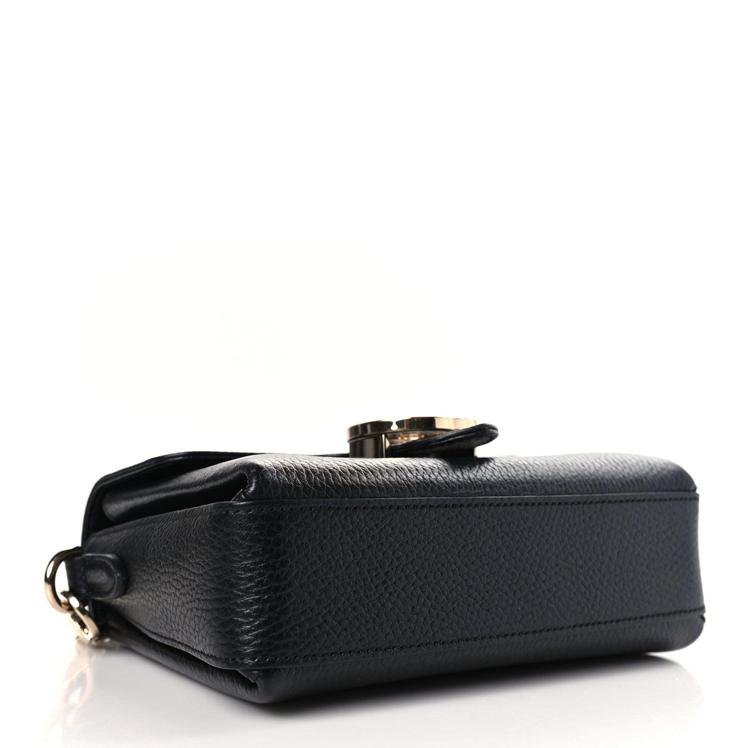 Gucci Dollar Calfskin Interlocking G Crossbody Bag Black 4 of 9