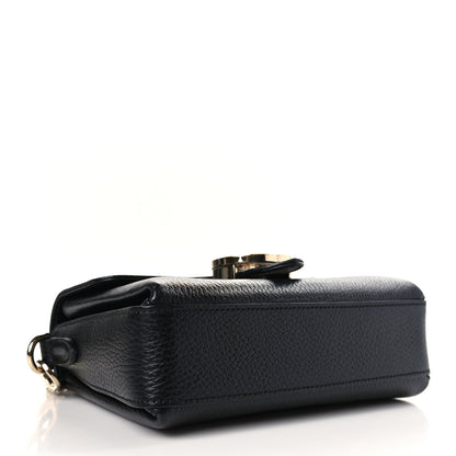 Gucci Dollar Calfskin Interlocking G Crossbody Bag Black 4 of 9