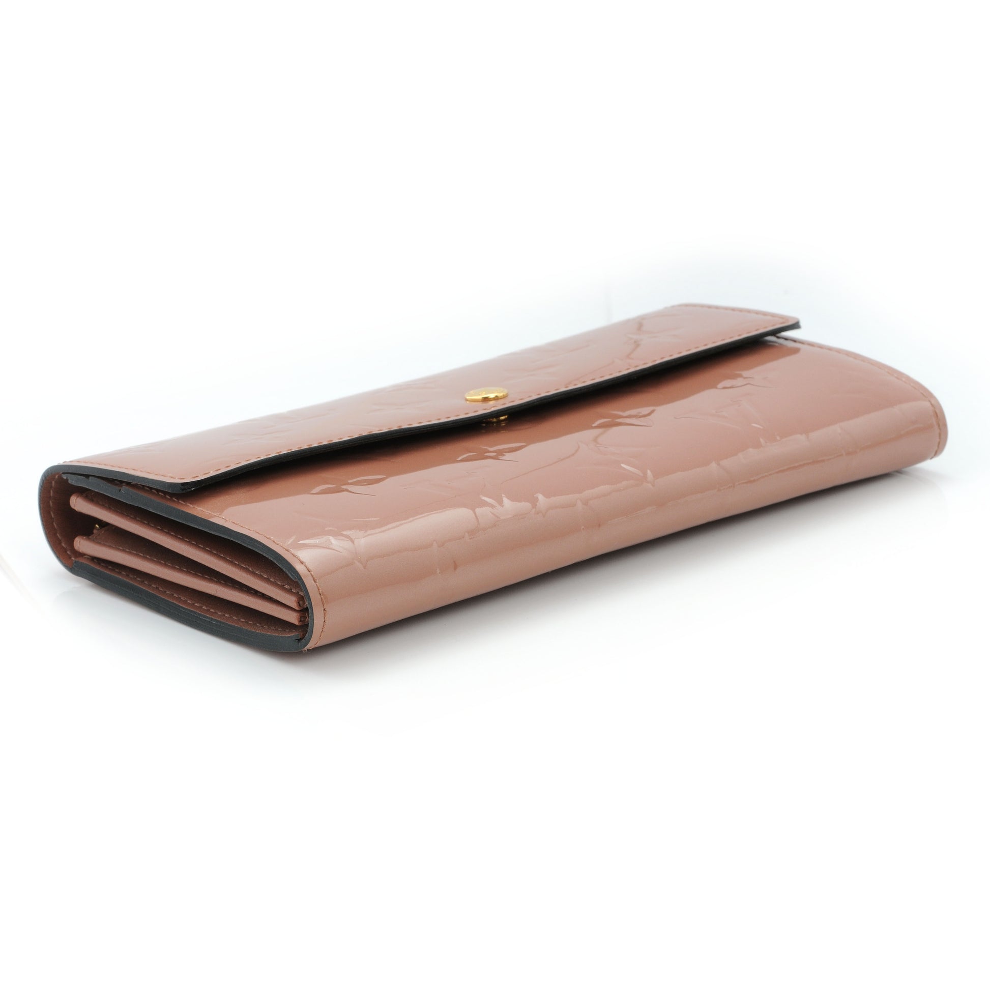 Louis Vuitton Vernis Sarah Wallet Rose Velours 3 of 6