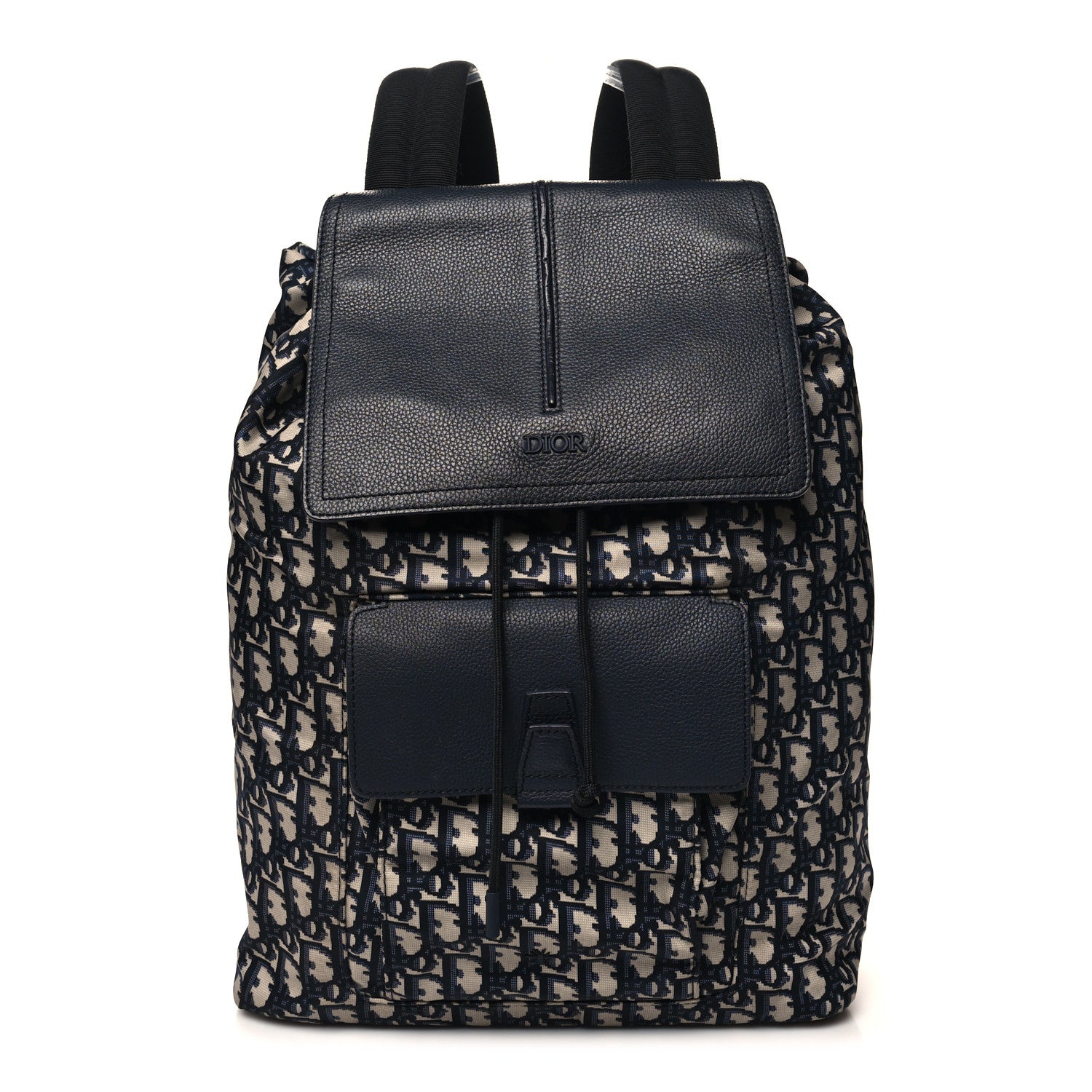 Christian Dior Technical Fabric Oblique Motion Backpack Blue 1 of 10