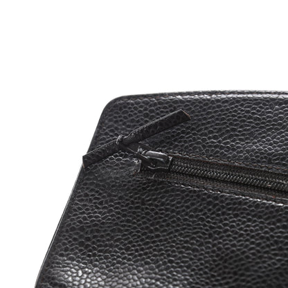 Chanel Caviar Timeless CC Wallet On Chain WOC Dark Brown 5 of 8