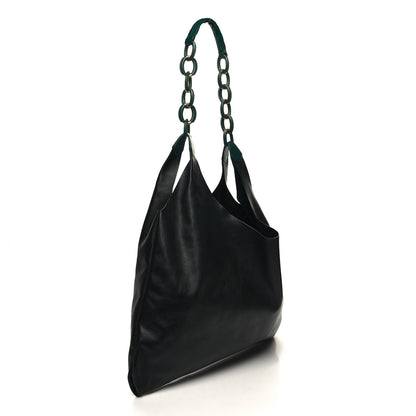 Burberry Calfskin Medium Two Tone Shopper Racing Green 3 of 10