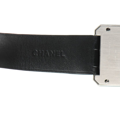 Chanel Stainless Steel Alligator 26mm Boy-Friend Quartz Watch Black 8 of 10